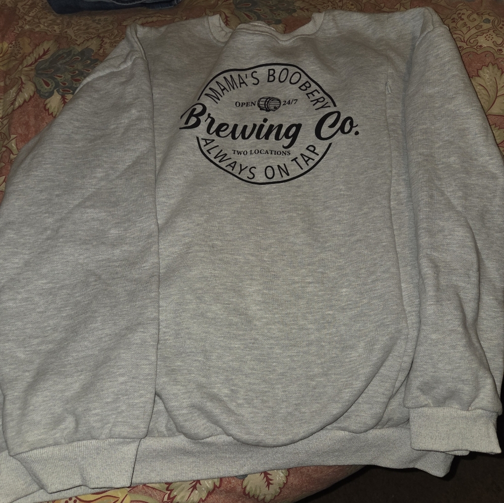 Funny Soft Mom' Boobery Breastfeeding Sweatshirt Double Zipper 2XL